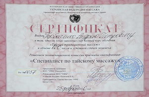 сертифікат про закінчення курсів